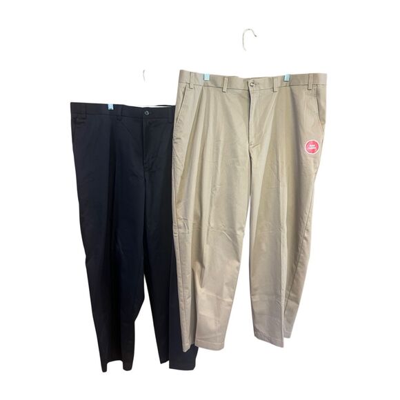 George Mens (2) pr Straight Fit Pants Sz 44/30 NWT - Picture 1 of 6